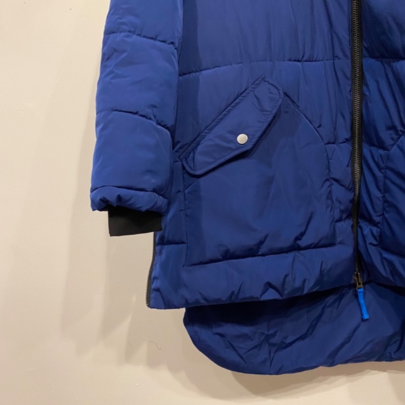 Universal Standard Matterhorn Mid Hooded Dark Blue Puffer Coat Size 22-24 or L - Picture 2 of 5